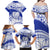 Personalised Samoa Safata College Family Matching Off Shoulder Maxi Dress and Hawaiian Shirt Samoan Pattern LT14 - Polynesian Pride