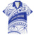 Personalised Samoa Safata College Family Matching Short Sleeve Bodycon Dress and Hawaiian Shirt Samoan Pattern LT14 Dad's Shirt - Short Sleeve Blue - Polynesian Pride