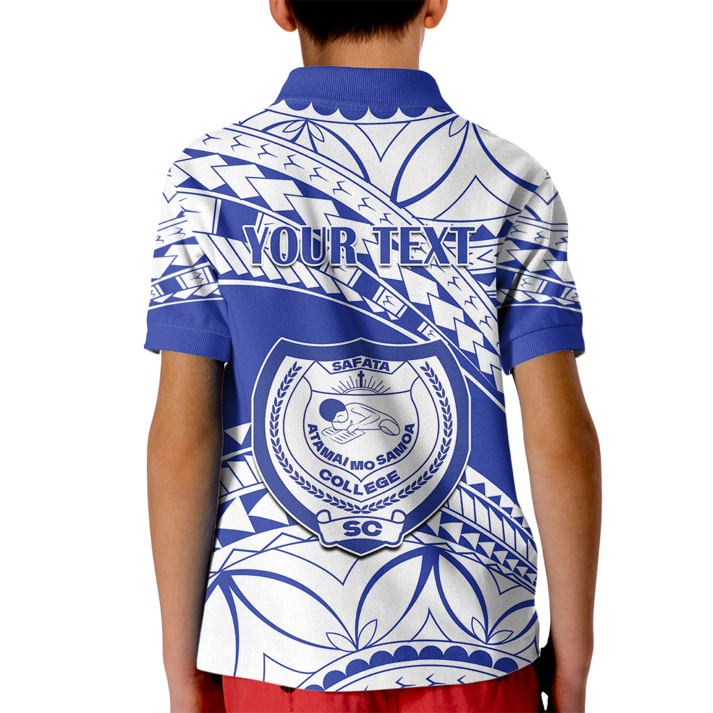Personalised Samoa Safata College Kid Polo Shirt Samoan Pattern LT14 - Polynesian Pride