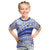 Personalised Samoa Safata College Kid T Shirt Samoan Pattern LT14 Blue - Polynesian Pride