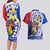 Personalised Philippines Couples Matching Long Sleeve Bodycon Dress and Hawaiian Shirt Filipino Sarimanok With Polynesian Tattoo LT14 - Polynesian Pride