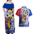 Personalised Philippines Couples Matching Off Shoulder Maxi Dress and Hawaiian Shirt Filipino Sarimanok With Polynesian Tattoo LT14 - Polynesian Pride