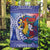 Philippines Garden Flag Filipino Sarimanok With Polynesian Tattoo LT14 Garden Flag Blue - Polynesian Pride