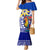 Personalised Philippines Mermaid Dress Filipino Sarimanok With Polynesian Tattoo LT14 Women Blue - Polynesian Pride