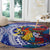 Philippines Round Carpet Filipino Sarimanok With Polynesian Tattoo LT14 - Polynesian Pride