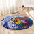 Philippines Round Carpet Filipino Sarimanok With Polynesian Tattoo LT14 - Polynesian Pride