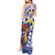 Personalised Philippines Tank Maxi Dress Filipino Sarimanok With Polynesian Tattoo LT14 - Polynesian Pride