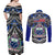 Samoa 685 Couples Matching Off Shoulder Maxi Dress and Long Sleeve Button Shirt Samoan Coat Of Arms Simple Style LT14 - Polynesian Pride