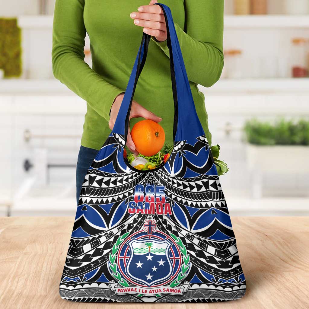 Samoa 685 Grocery Bag Samoan Coat Of Arms Simple Style LT14 - Polynesian Pride