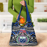 Samoa 685 Grocery Bag Samoan Coat Of Arms Simple Style LT14 - Polynesian Pride