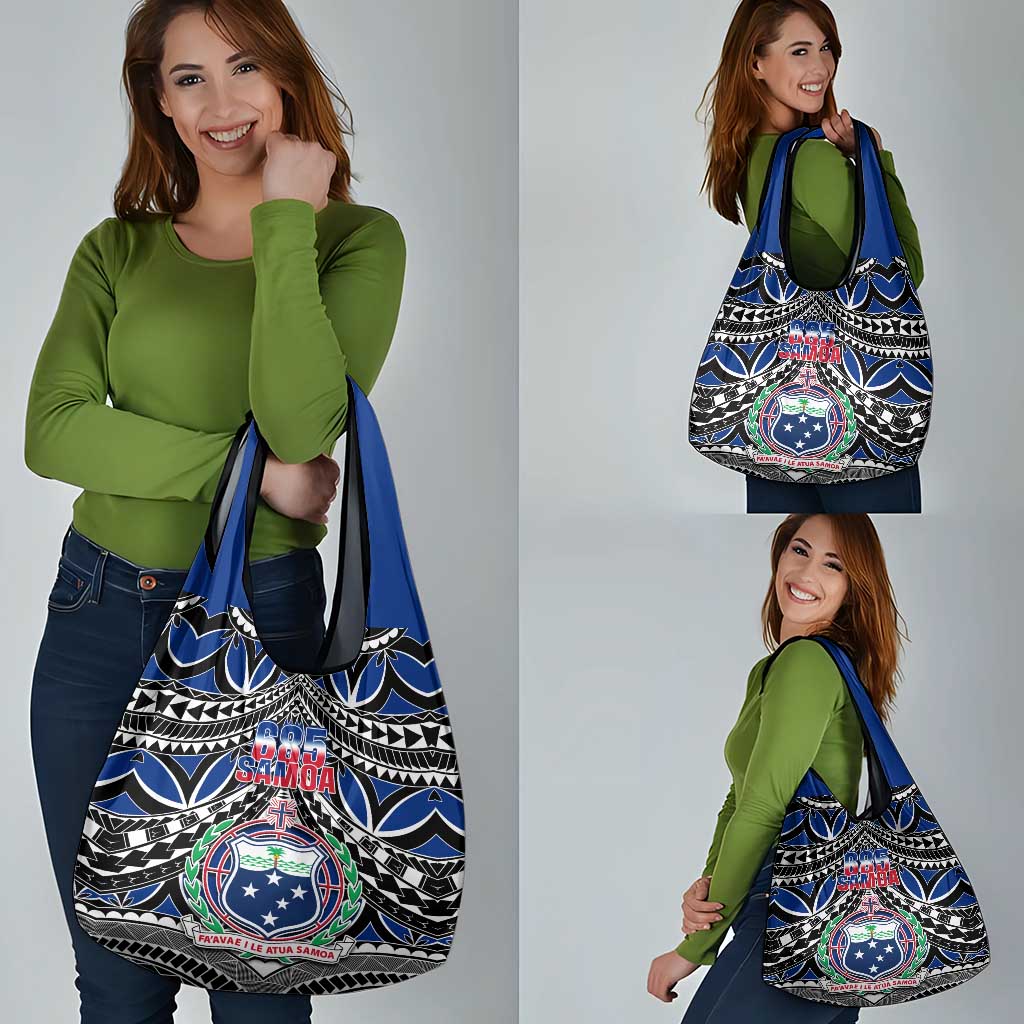 Samoa 685 Grocery Bag Samoan Coat Of Arms Simple Style LT14 - Polynesian Pride