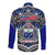 Samoa 685 Long Sleeve Button Shirt Samoan Coat Of Arms Simple Style LT14 - Polynesian Pride