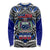 Samoa 685 Long Sleeve Shirt Samoan Coat Of Arms Simple Style LT14 Unisex Blue - Polynesian Pride