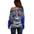 Samoa 685 Off Shoulder Sweater Samoan Coat Of Arms Simple Style LT14 - Polynesian Pride