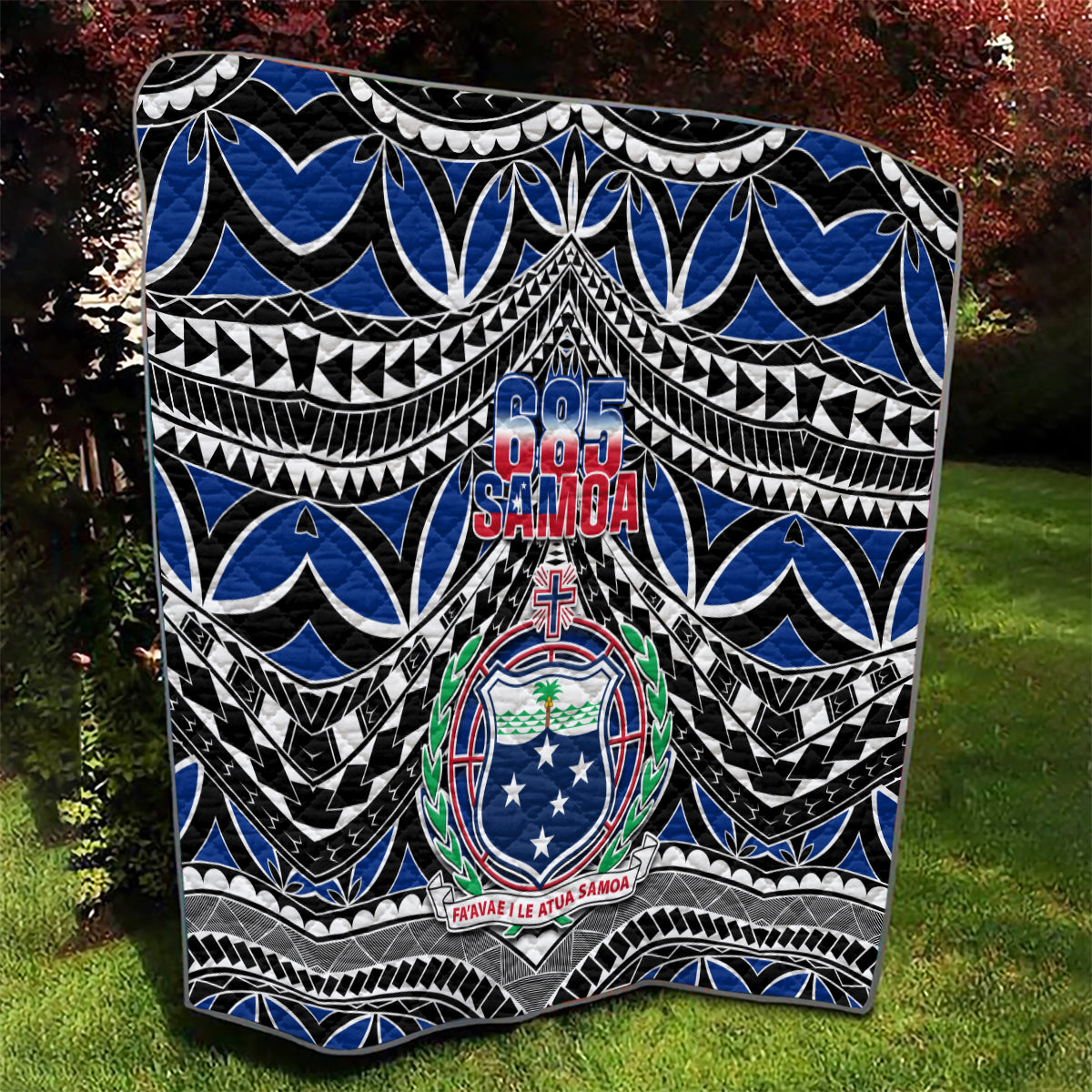Samoa 685 Quilt Samoan Coat Of Arms Simple Style LT14 - Polynesian Pride