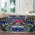 Samoa 685 Round Carpet Samoan Coat Of Arms Simple Style LT14 - Polynesian Pride