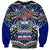 Samoa 685 Sweatshirt Samoan Coat Of Arms Simple Style LT14 Unisex Blue - Polynesian Pride