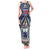 Samoa 685 Tank Maxi Dress Samoan Coat Of Arms Simple Style LT14 Women Blue - Polynesian Pride