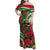 Mele Kalikimaka Hawaii Family Matching Off Shoulder Maxi Dress and Hawaiian Shirt Mongoose Santa With Ohia Lehua