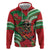 Mele Kalikimaka Hawaii Hoodie Mongoose Santa With Ohia Lehua