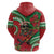 Mele Kalikimaka Hawaii Hoodie Mongoose Santa With Ohia Lehua