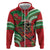 Mele Kalikimaka Hawaii Hoodie Mongoose Santa With Ohia Lehua