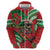 Mele Kalikimaka Hawaii Hoodie Mongoose Santa With Ohia Lehua