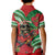 Mele Kalikimaka Hawaii Kid Polo Shirt Mongoose Santa With Ohia Lehua