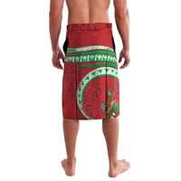 Mele Kalikimaka Hawaii Lavalava Mongoose Santa With Ohia Lehua LT14 - Polynesian Pride