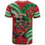 Mele Kalikimaka Hawaii T Shirt Mongoose Santa With Ohia Lehua