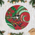 Mele Kalikimaka Hawaii Tree Skirt Mongoose Santa With Ohia Lehua