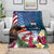 United States And Samoa Blanket USA Flag Eagle Mix Samoan Coat Of Arms LT14 - Polynesian Pride