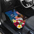 United States And Samoa Car Mats USA Flag Eagle Mix Samoan Coat Of Arms LT14 - Polynesian Pride