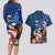 United States And Samoa Couples Matching Long Sleeve Bodycon Dress and Hawaiian Shirt USA Flag Eagle Mix Samoan Coat Of Arms LT14 - Polynesian Pride