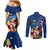 United States And Samoa Couples Matching Mermaid Dress and Long Sleeve Button Shirt USA Flag Eagle Mix Samoan Coat Of Arms LT14 - Polynesian Pride