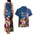 United States And Samoa Couples Matching Tank Maxi Dress and Hawaiian Shirt USA Flag Eagle Mix Samoan Coat Of Arms LT14 - Polynesian Pride