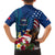 United States And Samoa Family Matching Off Shoulder Long Sleeve Dress and Hawaiian Shirt USA Flag Eagle Mix Samoan Coat Of Arms LT14 - Polynesian Pride