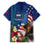 United States And Samoa Family Matching Off Shoulder Short Dress and Hawaiian Shirt USA Flag Eagle Mix Samoan Coat Of Arms LT14 - Polynesian Pride