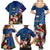 United States And Samoa Family Matching Summer Maxi Dress and Hawaiian Shirt USA Flag Eagle Mix Samoan Coat Of Arms LT14 - Polynesian Pride