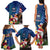 United States And Samoa Family Matching Tank Maxi Dress and Hawaiian Shirt USA Flag Eagle Mix Samoan Coat Of Arms LT14 - Polynesian Pride