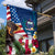 United States And Samoa Garden Flag USA Flag Eagle Mix Samoan Coat Of Arms LT14 - Polynesian Pride