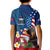 United States And Samoa Kid Polo Shirt USA Flag Eagle Mix Samoan Coat Of Arms LT14 - Polynesian Pride