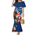 United States And Samoa Mermaid Dress USA Flag Eagle Mix Samoan Coat Of Arms LT14 Women Blue - Polynesian Pride