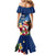 United States And Samoa Mermaid Dress USA Flag Eagle Mix Samoan Coat Of Arms LT14 - Polynesian Pride