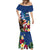 United States And Samoa Mermaid Dress USA Flag Eagle Mix Samoan Coat Of Arms LT14 - Polynesian Pride