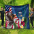 United States And Samoa Quilt USA Flag Eagle Mix Samoan Coat Of Arms LT14 - Polynesian Pride