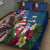 United States And Samoa Quilt Bed Set USA Flag Eagle Mix Samoan Coat Of Arms LT14 - Polynesian Pride