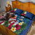 United States And Samoa Quilt Bed Set USA Flag Eagle Mix Samoan Coat Of Arms LT14 - Polynesian Pride