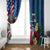 United States And Samoa Window Curtain USA Flag Eagle Mix Samoan Coat Of Arms LT14 - Polynesian Pride