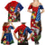 United States And Tonga Family Matching Summer Maxi Dress and Hawaiian Shirt USA Flag Eagle Mix Tongan Coat Of Arms Ngatu Pattern LT14 - Polynesian Pride